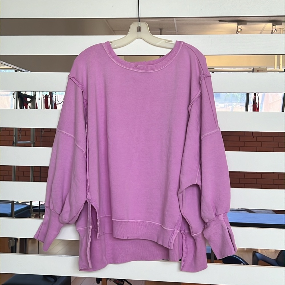 💓NWOT FREE PEOPLE CAMDEN SWEATSHIRT - Picture 5 of 7
